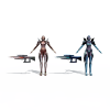拿镭射枪的尼姑-角色人体-角色-VR/AR模型-3D城