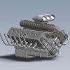 V12 engine-工业设备-零部件-工业CAD模型-3D城