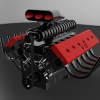 V12 engine-工业设备-零部件-工业CAD模型-3D城