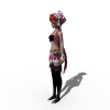 21791 苗族少女-角色人体-角色-VR/AR模型-3D城