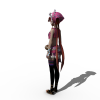 21791 苗族少女-角色人体-角色-VR/AR模型-3D城