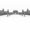 秦始皇陵入口-建筑-古建筑-VR/AR模型-3D城