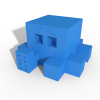 Cute Blocktopus says Hello World-游戏&玩具-3D打印模型-3D城