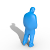 佝偻沉思者-艺术-3D打印模型-3D城