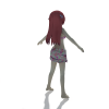 小女孩-角色人体-角色-VR/AR模型-3D城