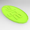 Paige Customized Oval Keychain-小工具-3D打印模型-3D城