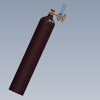 Helium K Gas BottleCylinder-船舶-其它-工业CAD模型-3D城