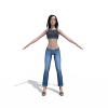 女性角色-角色人体-角色-VR/AR模型-3D城