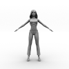 女性角色-角色人体-角色-VR/AR模型-3D城