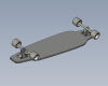 complete-longboard-with-190-mm-trucks-文体生活-体育用品-工业CAD模型-3D城
