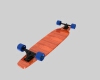 complete-longboard-with-190-mm-trucks-文体生活-体育用品-工业CAD模型-3D城