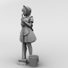 女仆-角色人体-角色-VR/AR模型-3D城