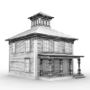 别墅-建筑-住宅-VR/AR模型-3D城
