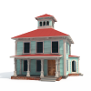 别墅-建筑-住宅-VR/AR模型-3D城