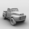 福特小卡车-汽车-重型车-VR/AR模型-3D城