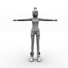 女孩-角色人体-角色-VR/AR模型-3D城
