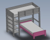 Double bed-建筑-家具-工业CAD模型-3D城
