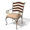 铁艺皮座椅子-家居-桌椅-VR/AR模型-3D城