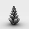 蓝色海底植物一株-动植物-其它-VR/AR模型-3D城