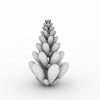 蓝色海底植物一株-动植物-其它-VR/AR模型-3D城