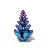 蓝色海底植物一株-动植物-其它-VR/AR模型-3D城