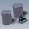 Water distribution station-建筑-厂房-工业CAD模型-3D城