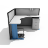 七子形办公桌-家居-桌椅-VR/AR模型-3D城
