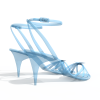 透明高跟鞋-文体生活-服装饰品-VR/AR模型-3D城