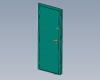 metal-door-with-mdf-panel-and-mirror-建筑-家具-工业CAD模型-3D城
