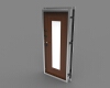 metal-door-with-mdf-panel-and-mirror-建筑-家具-工业CAD模型-3D城