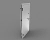 metal-door-with-mdf-panel-and-mirror-建筑-家具-工业CAD模型-3D城