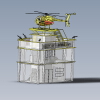 Jurassic Heliport-建筑-室外建筑-工业CAD模型-3D城