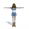 young girl-角色人体-角色-VR/AR模型-3D城