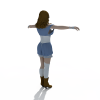 young girl-角色人体-角色-VR/AR模型-3D城