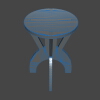simple-stool-建筑-家具-工业CAD模型-3D城