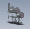 smoker-bbq-grill-建筑-室内-工业CAD模型-3D城