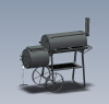 smoker-bbq-grill-建筑-室内-工业CAD模型-3D城