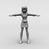 小女孩-角色人体-角色-VR/AR模型-3D城