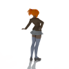 小女孩-角色人体-角色-VR/AR模型-3D城
