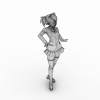 小女孩-角色人体-角色-VR/AR模型-3D城