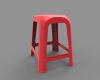 small-plastic-table-model-02-建筑-餐厅-工业CAD模型-3D城