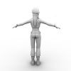 女孩-角色人体-角色-VR/AR模型-3D城