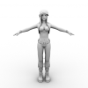 女孩-角色人体-角色-VR/AR模型-3D城
