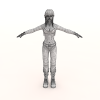 女孩-角色人体-角色-VR/AR模型-3D城