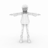 卡通女孩-角色人体-角色-VR/AR模型-3D城