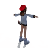 卡通女孩-角色人体-角色-VR/AR模型-3D城