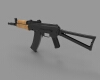 airsoft-aks-74un-cyma-军事-武器-工业CAD模型-3D城