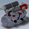 diesel engine 6cyl(dizel motor 6)-汽车-其它-工业CAD模型-3D城