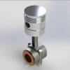 Piston & Connecting Rod Assembly-工业设备-零部件-工业CAD模型-3D城