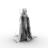 吹笛子的古代少女-角色人体-角色-VR/AR模型-3D城